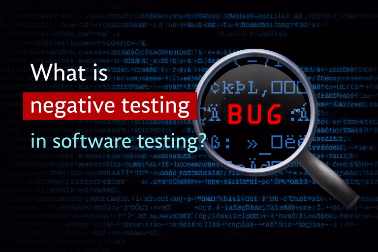 What is negative testing in software testing?