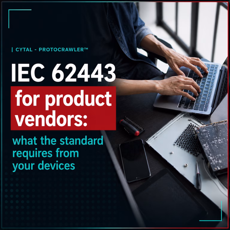 IEC 62443 for product vendors: what the standard requires from your devices
