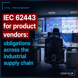 IEC 62443 for product vendors: obligations across the industrial supply chain